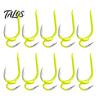 Live Bait Hook 10Pcs Metal Classic Double Fishing Hooks, High Carbon Steel Hooks with Earthworm Barbs, Sharp Open Shank Anti-Escape for Freshwater
