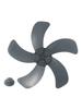 Fan Blade With Nut Cover Five Leaves Fan Blade Minimal Noise Operation Powerful And Efficient Airflow For Table Fan Color Gray