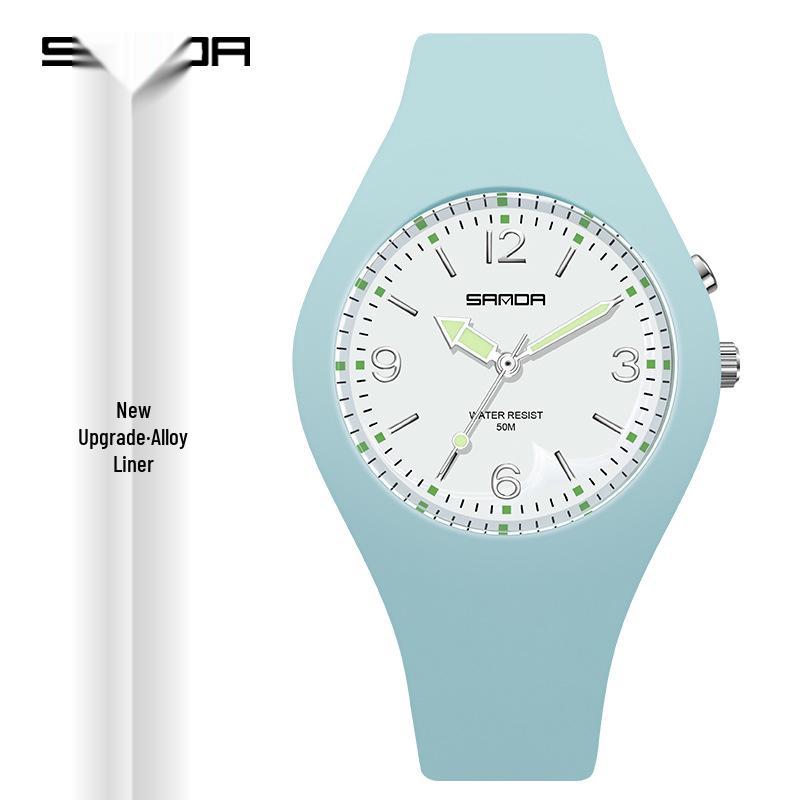 Multicolor Sanda 50M Waterproof Luminous Dial Sport Watch