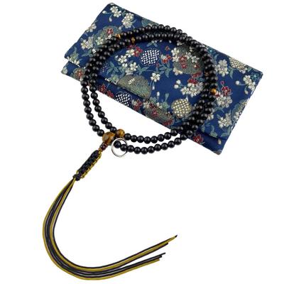 WONDERFUL LOTUS Soto Zen Buddhist Prayer Beads with Pouch