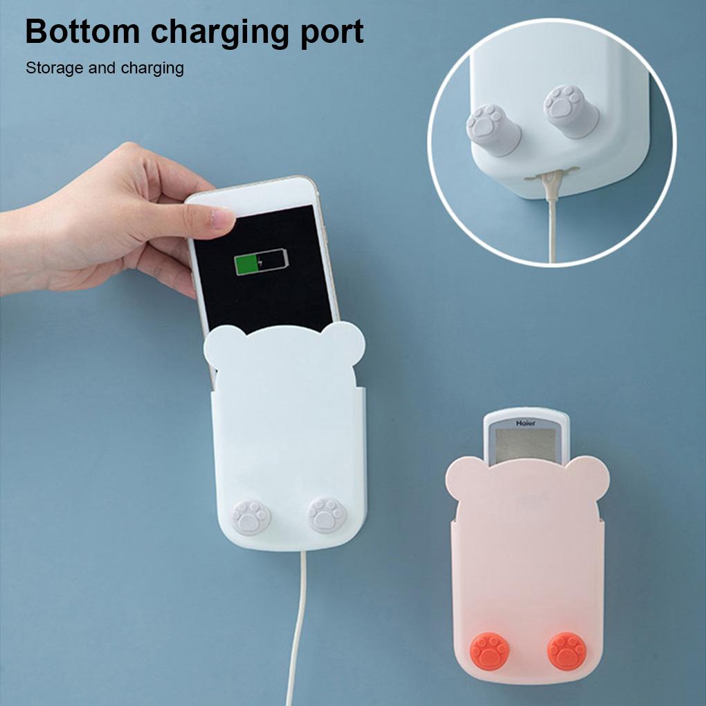 Air Conditioner Remote Control Smartphone Organizer Living Room Bedroom Kitchen Adhesive Controller Holder Space Saving