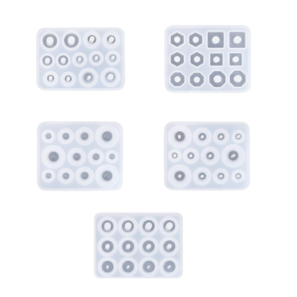Silicone Molds For Resin Jewelry Making Multi Shape Bead Casting DIY Craft Gems Crystal Accessories Creation Tools