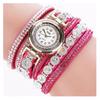 Fashion Rhinestone Watch Hemp Rope Bracelet Women'S Leisure Quartz Watch
