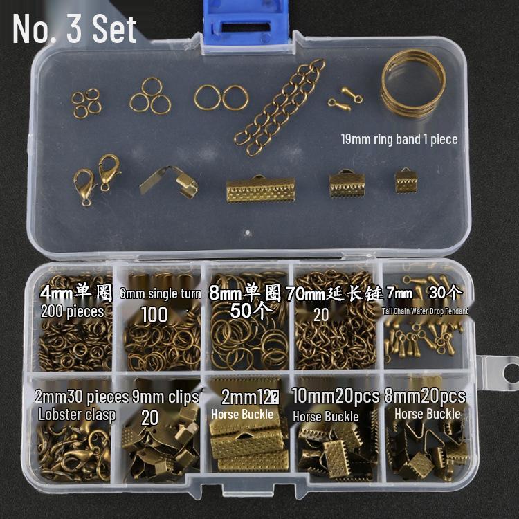 

Набор для начинающих для изготовления украшений своими руками: Трансграничный Мульти-Стиль Застежка-Лобстер, Т-Булавка, Базовые Открытые Соединительные Кольца