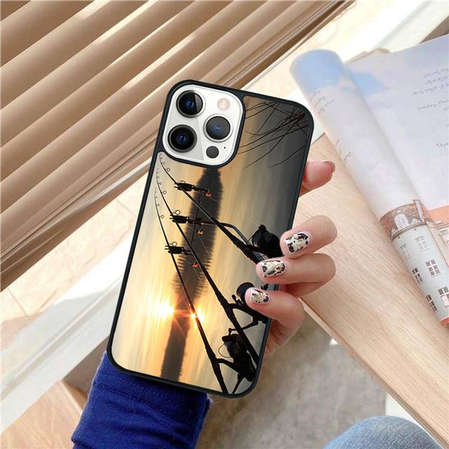 Fishing Lake Sunset Phone Case For iPhone 17 Air 15 16 Cover  14 11 13 Pro Max 12 Plus Max Cover Coque