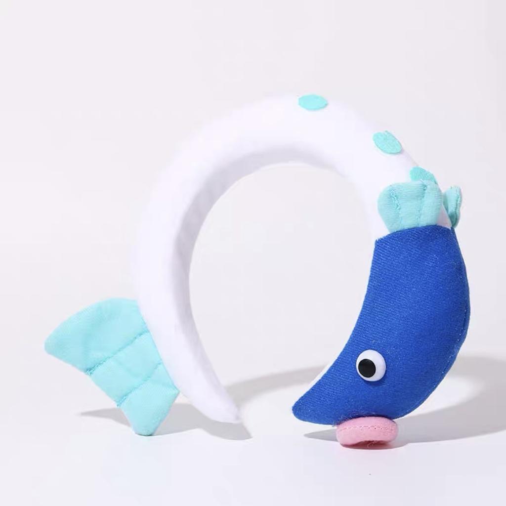 Anime Super Cute Crab Headband New Dinosaur Design Hairband Hair Clip Accessory for Women and Men Funny Cartoon Style