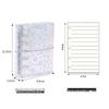Mini M5 Transparent Notebook with Candy Color Loose-Leaf, Blank, Lined, Grid, and Vertical Pages
