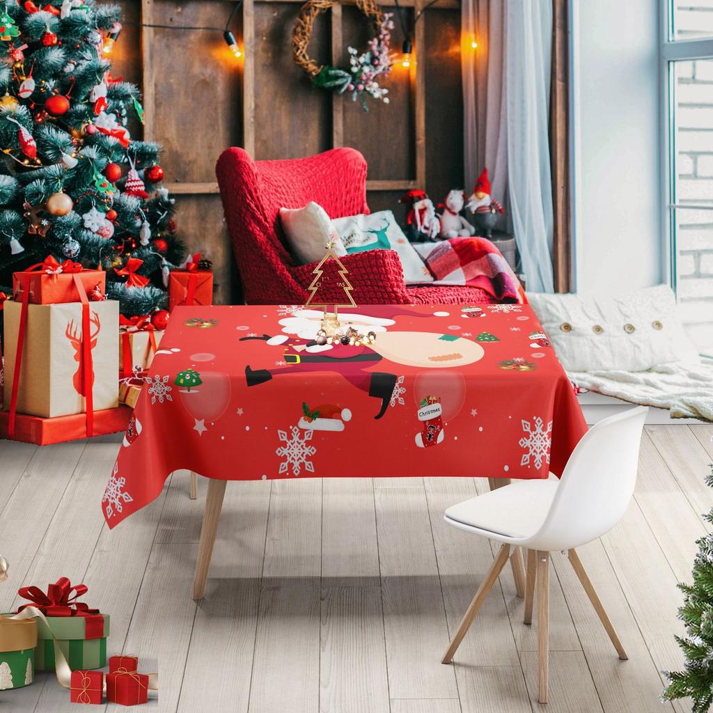 Neujahrstischdecke Rot Weihnachten Tisch Tischdecke Leichter Luxus High-End Rechteckige Kaffeetischdecke Neujahrs Dekorative Tischdecke