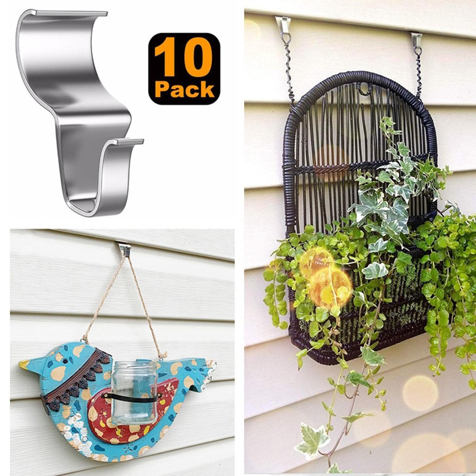 

Вешалка боковая виниловая из нержавеющей стали Легко устанавливается и снимается Настенный скрытый крючок 10 шт One Size