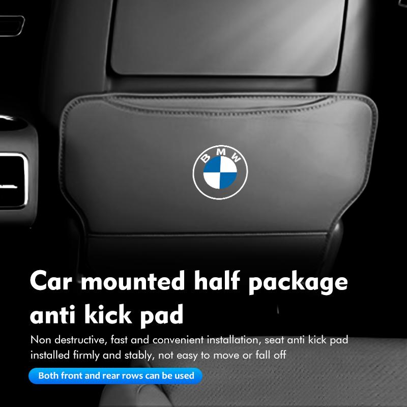 Car Seat Backrest Anti Kick Pad Rear Seat Storage Bag Accessories For BMW E90 E60 E46 E39 F30 F10 E87 X3 X4 X5 X1 G30 G20 cycr35
