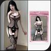 Sexy Plus-Size Stockings With Open Crotch No Need To Take Them Off Mesh Nightgown