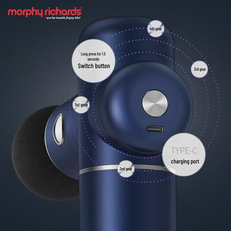 Morphy Richards Muscle Massage Gun CN Plug (adapter Included)
