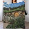 Hobbiton, The Shire Throw Blanket Color Fast Cozy Throw Blanket