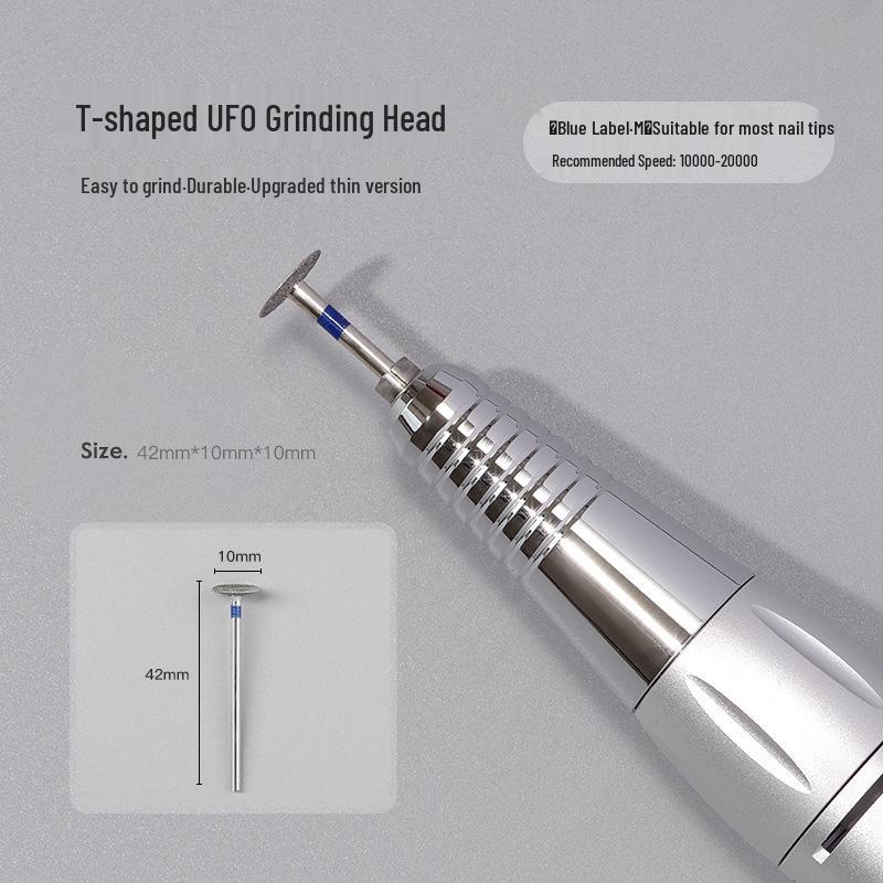 Nail Art UFO Round Emery Grinding Tool for Shaping Short Nails