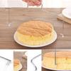 Coupe-Gâteau Inox Argent Réglable Double - Lissoir Layer Cake - Pâtisserie QIEDOVIEY