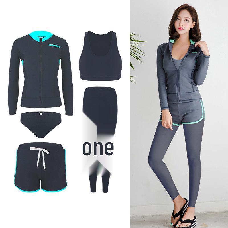 Korean Style Couple Wetsuit: Women’s Jellyfish Suit & Men’s Snorkeling Long Sleeve Swimsuit, Quick Dry, Sun Protection