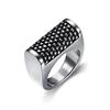 Nordic Viking Celtic Knot Black Stainless Steel Retro Men's Ring