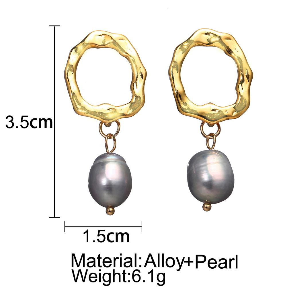 Women Retro Simple Pearl All Matching Delicate Earrings
