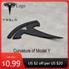 Autoaufkleber 3D ABS Auto Lenkrad Logo Aufkleber Front Hauben Emblem Heckklappen Abzeichen Für Tesla Model Y Ersatz D
