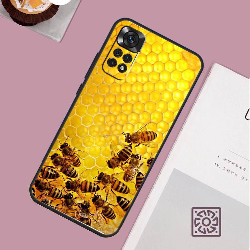 

Honeycomb Honey Bee Phone Case For Redmi Note 13 Pro 12 11 10 9 8 Pro 9S 10S 11S 12S 10A 9C 10C 12C 13C Cover Redmi Note 8 Pro