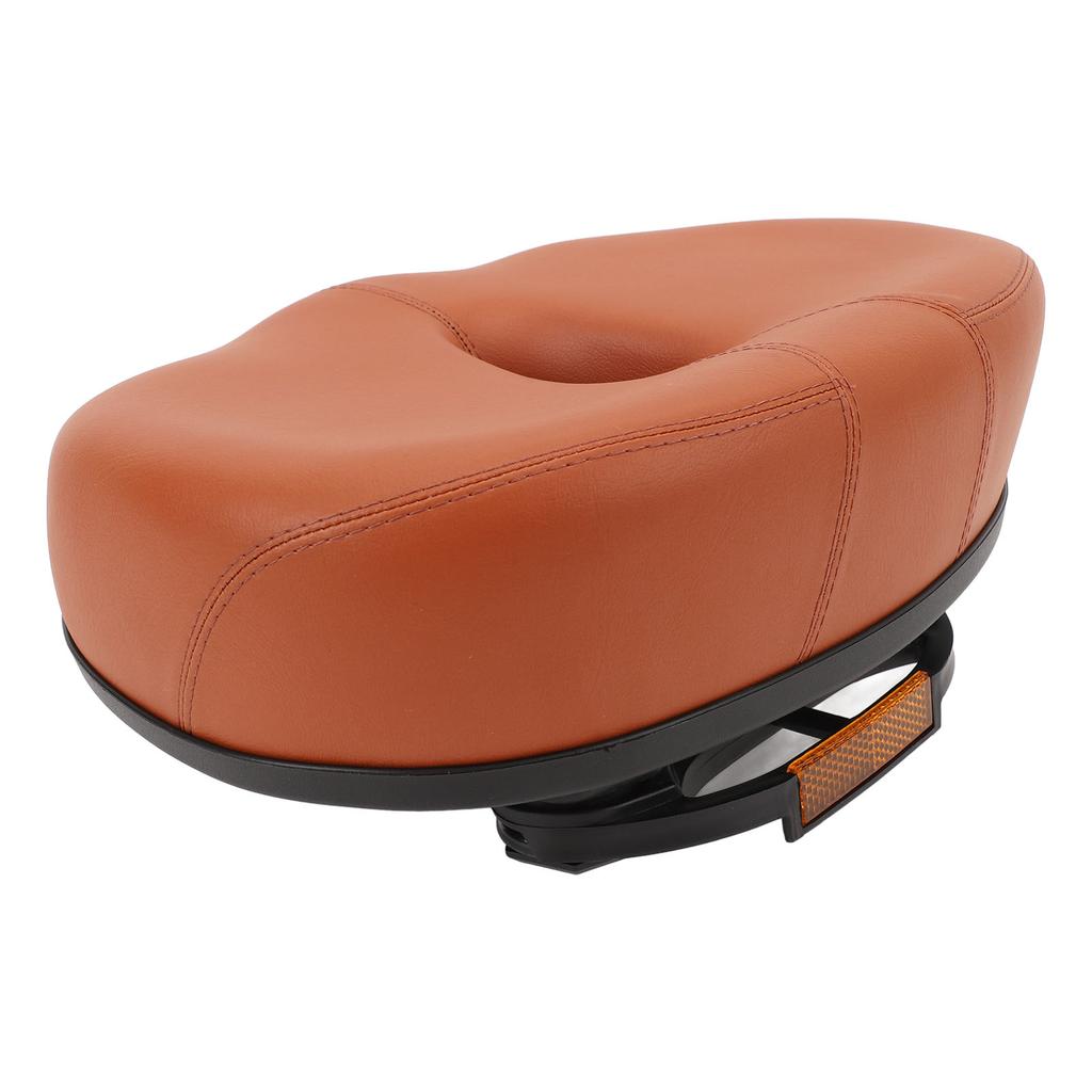 Selle de vélo sans nez Selle de vélo large Remplacement Épaissie Creuse Respirante Absorption des chocs Ville