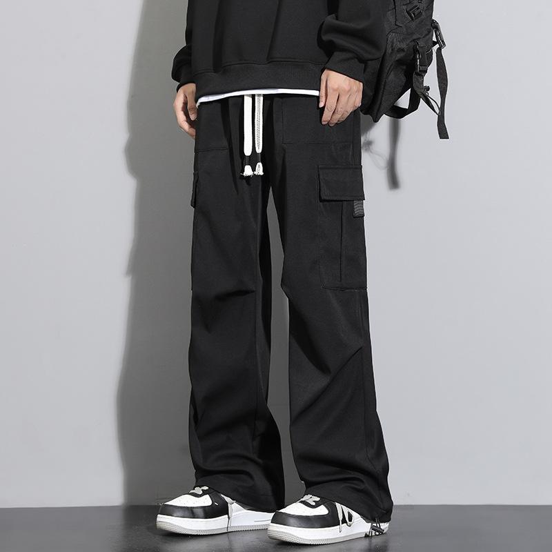 Casual Pants Men's Spring and Autumn Men's Three-proof Outdoor Paratrooper Overalls Straight Solid Color Trousers