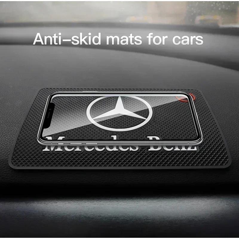 Vehicle Mobile Phone Non-Slip Pad Car Silicone Storage Mat For Mercedes Benz AMG W204 W205 W203 W211 W212 W213 W201 W210 W124 WGV9