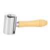 Leather Roller Press Seam Rolling Craft Glue Laminating Tool Stainless Steel with Wooden Handle