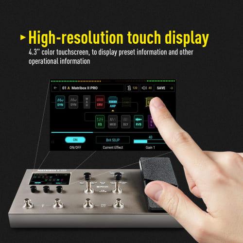 SONICAKE Matribox II Pro Multi-Effects Pedal with Expression, Over 240 Built-in Effects, Amp Modeling, IR Cabinet Simulation, FX Loops, MIDI Stereo OT