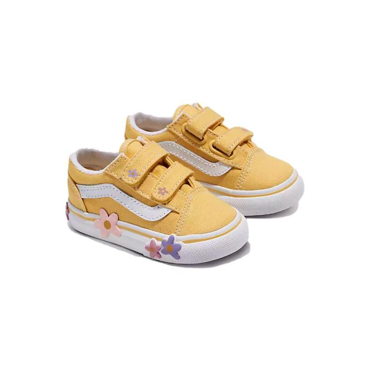 Vans Old Skool Comfortable Casual Low-Top Walking Shoes Baby Shoes Yellow VN000CPVYLW