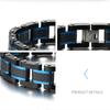 olid carbon fiber Bracelet Stainless Steel Biker Bicycle Motorcycle Bracelets High Quality Punk Men's Jewelry