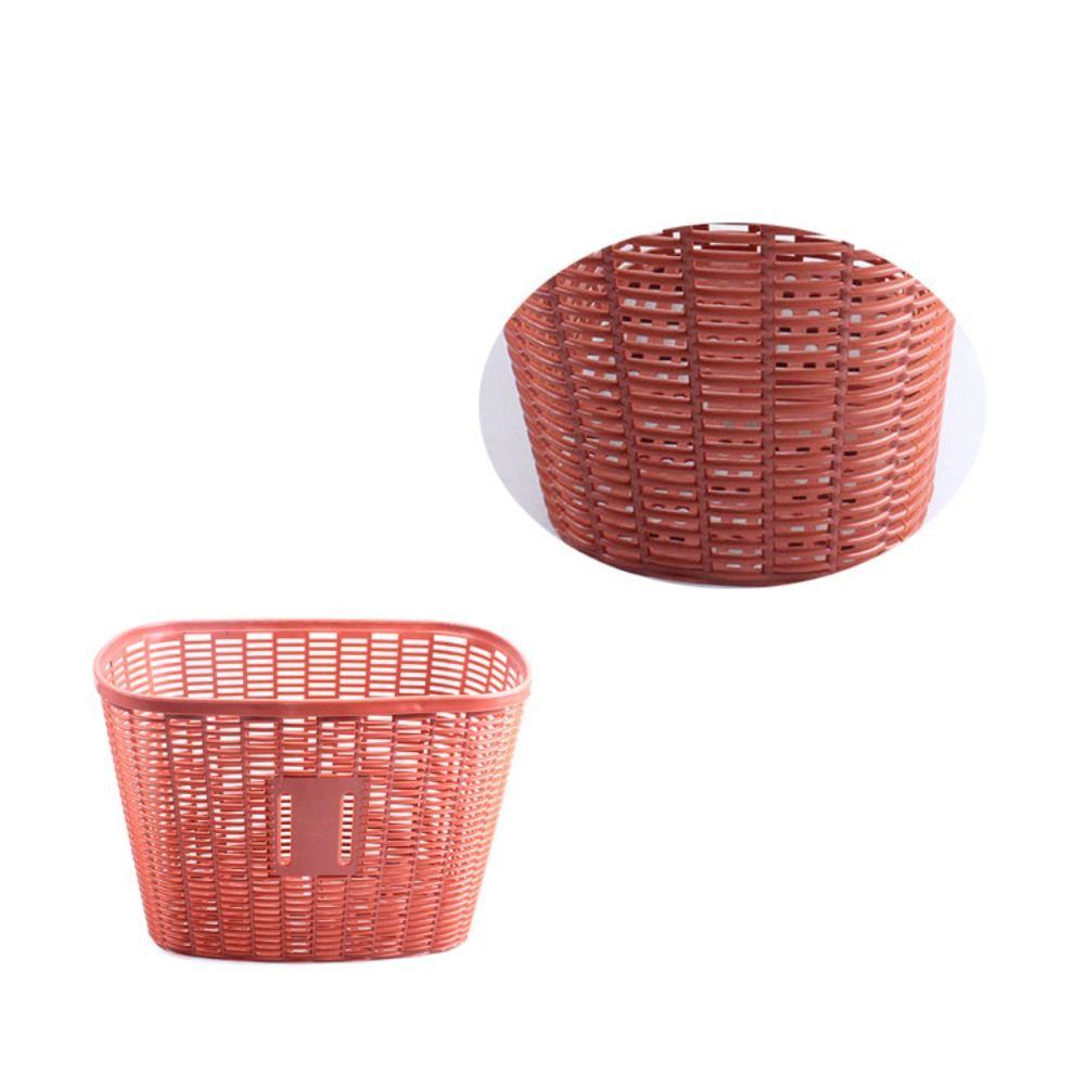 Hollow Children Bike Basket Plastic Scooter Handlebar Basket  Rear Cycling Accessories