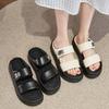 Sandals summer new outer slippers women's thick soles increase cloud casual versatile sports word cool slippers