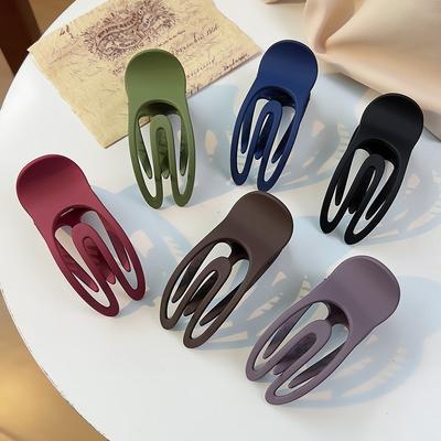 New Frosted U-Shaped Hairpin Women Korean Medium Solid Color Hair Clips Simple Duckbill Clip Barrettes Girls Hair Accessories