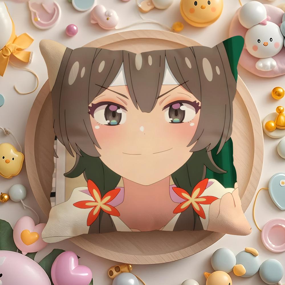 M-Mayonaka animePunch Cushion Cover Home & Car Multi-Scene Pillow Cover - Reversible, Soft & Durable for Daily Use
