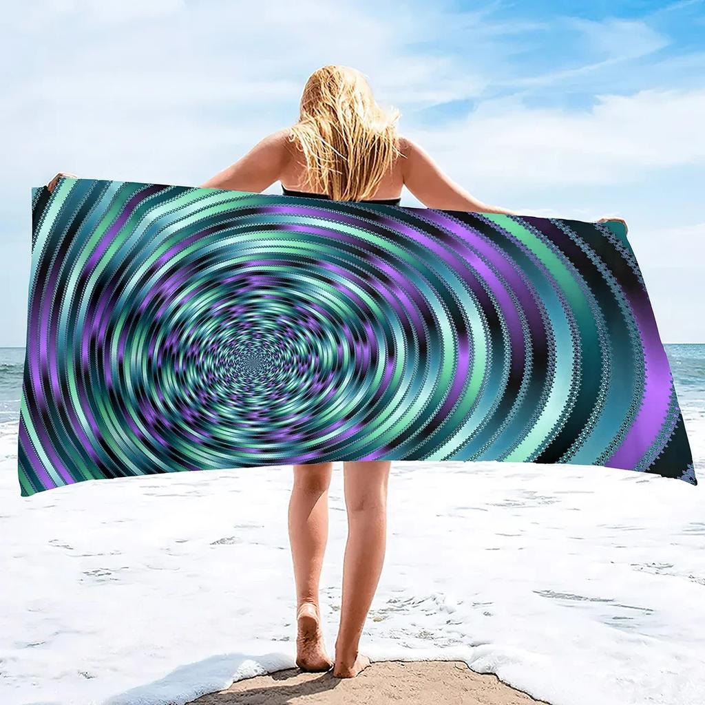 Psychedelic Stripe Beach Towels for Adults Quick Dry Bath Towel Pool Towels for Adults Swimming Towel hot tub Towels Shower
