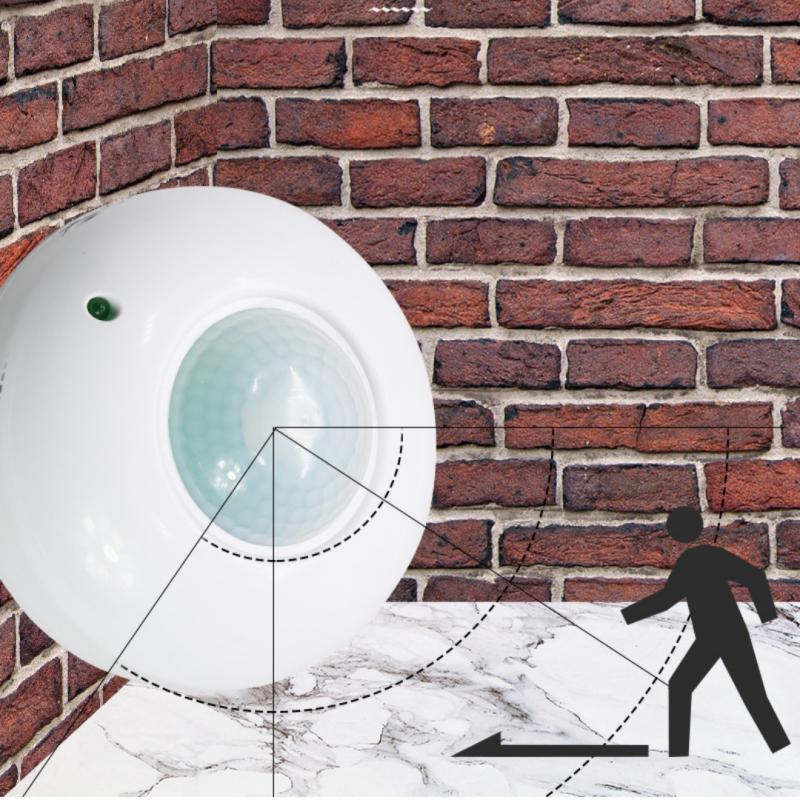 1 Set Ac110-240V Ceiling Mounted Pir Super Slim Motion Sensor Light Switch Human Body Infrared Detector 180 Degree