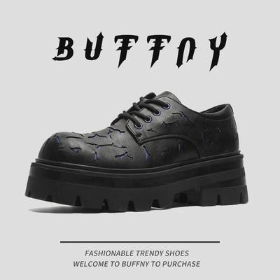 Nuove Scarpe Derby in Pelle con Suola Spessa Aumenta-Altezza Europee per Uomo