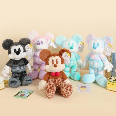 Disney Authentic Colorful Macaron Mickey Mouse Sparkling Water Series Plush Toy Pendant