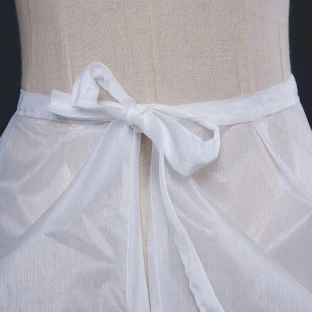 Adjustable A-line Petticoat High Quality 3 Hoops Underskirt New Drawstring Bridal Crinoline