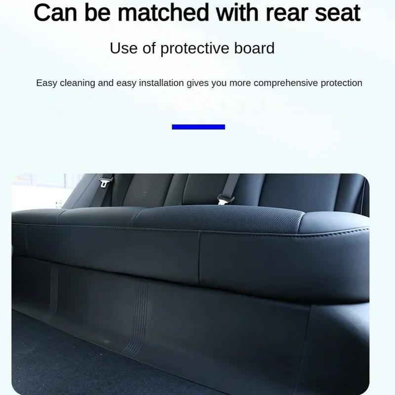 For Tesla Model 3 Highland 2024 2025 Front Door Sill Anti-kick Protector Threshold Strips TPE Rear Trunk Door Guard Pad Cover