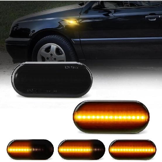 D-Lumina Sequential Amber LED Side Marker Lights Turn Signal Lamp Assembly for BMW E90 E91 E92 E93 E46 E53 E60 E61 X3 E83 X1 E84 E81 E82 E87 E88 Side