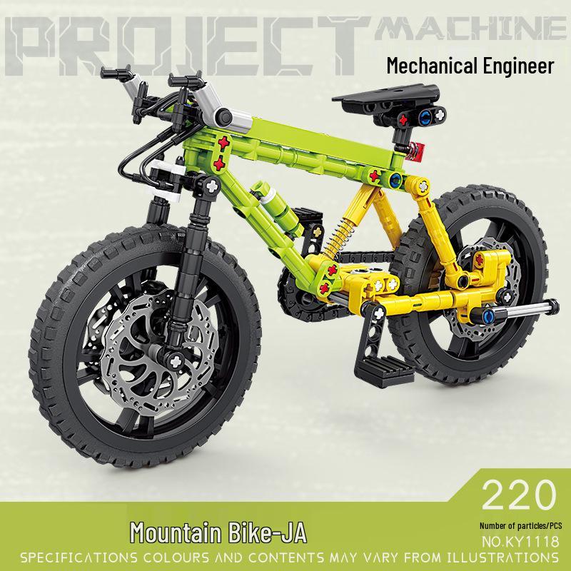 Mountain Bike Construction Set: Compatible Building Blocks Model for Boys - Educational Assembly Toy