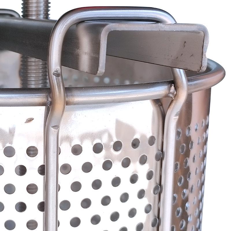 Kompaktowa wyciskarka do wosku i soków ze stali nierdzewnej: Prasa do miodu, owoców i warzyw