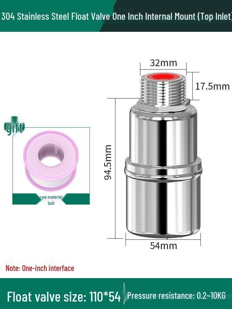304 Stainless Steel Fully Automatic Water Level Control Float Valve Shut-off Switch