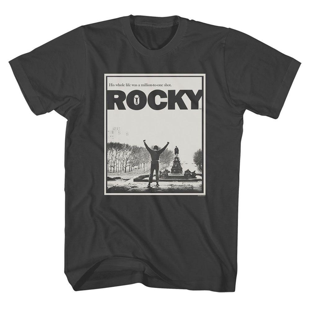 Men s Rocky Rocky Million To One T-shirt Medium Smoke 2XL