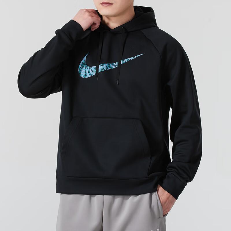 Nike FW24 Móda Pohodlná Všestranná Mikina z fleecu s kapucí Pánská mikina Černá HJ3109-010