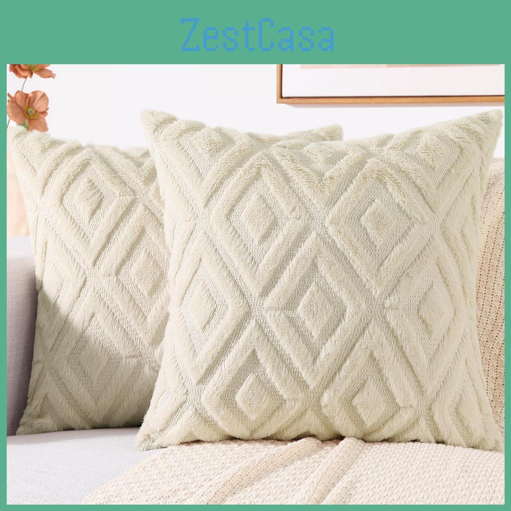 Throw Covers New Hapihappy Pillow 45x45 Set Of 2 Decorative Soft Plush Pillow Case 30x50 Pillow Covers For Bed Sofa Living Room