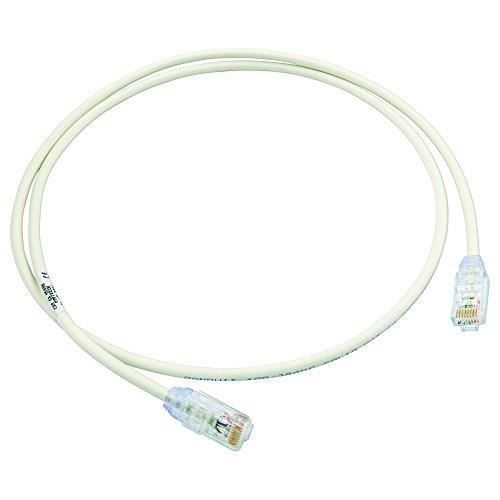 Cordon de raccordement - PANDUIT - Cat 6A - 1m - UTP - RJ-45 mâle/mâle - Blanc