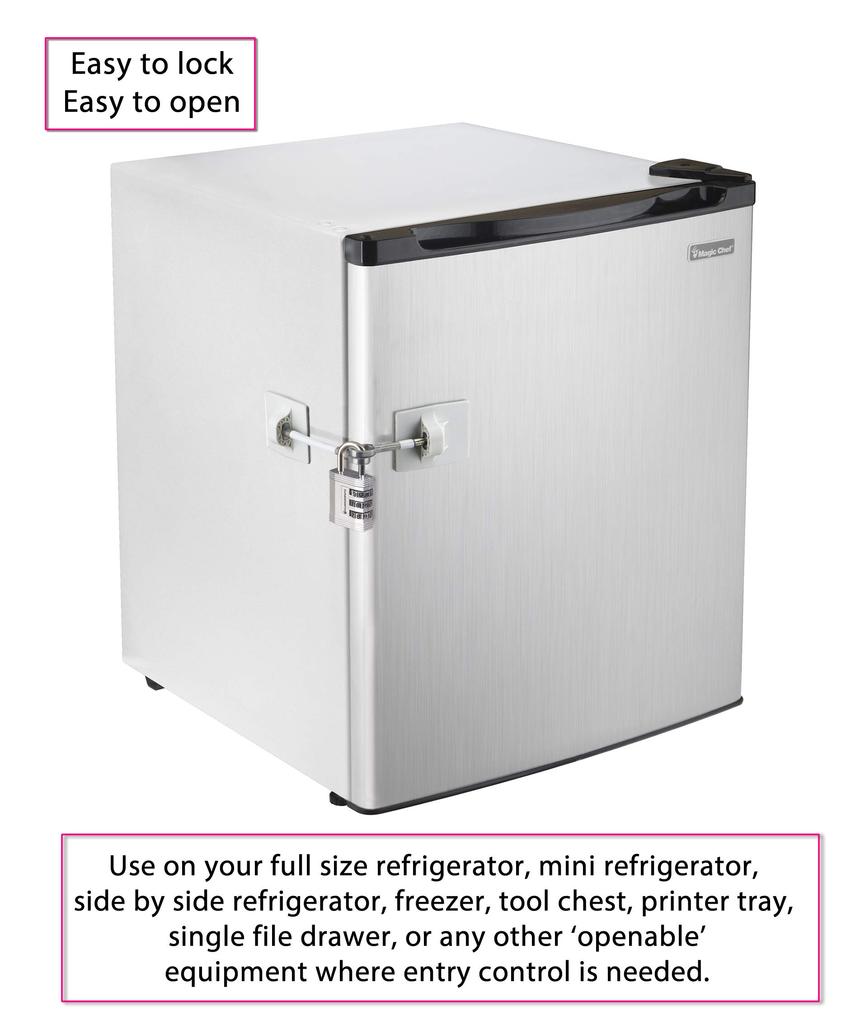 CSP Refrigerator Door Lock Combination (White, Padlock)